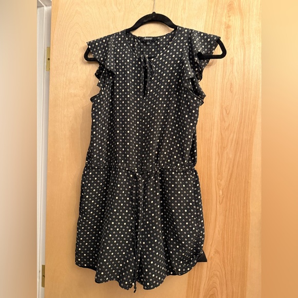 Madewell Silk Petal-play Polka-dot Romper - Picture 4 of 14
